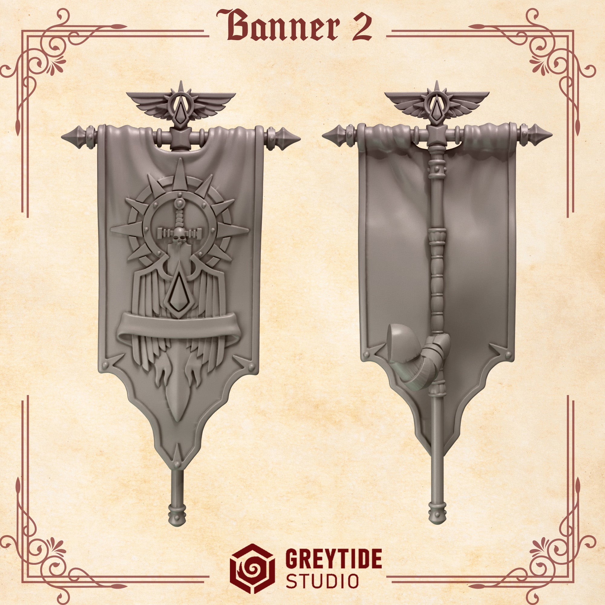 GreyTide Studio - Banner 2 Crimson Lords