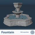 Fountain | 32mm Wargaming Terrain | Modular Terrain | HexBrick