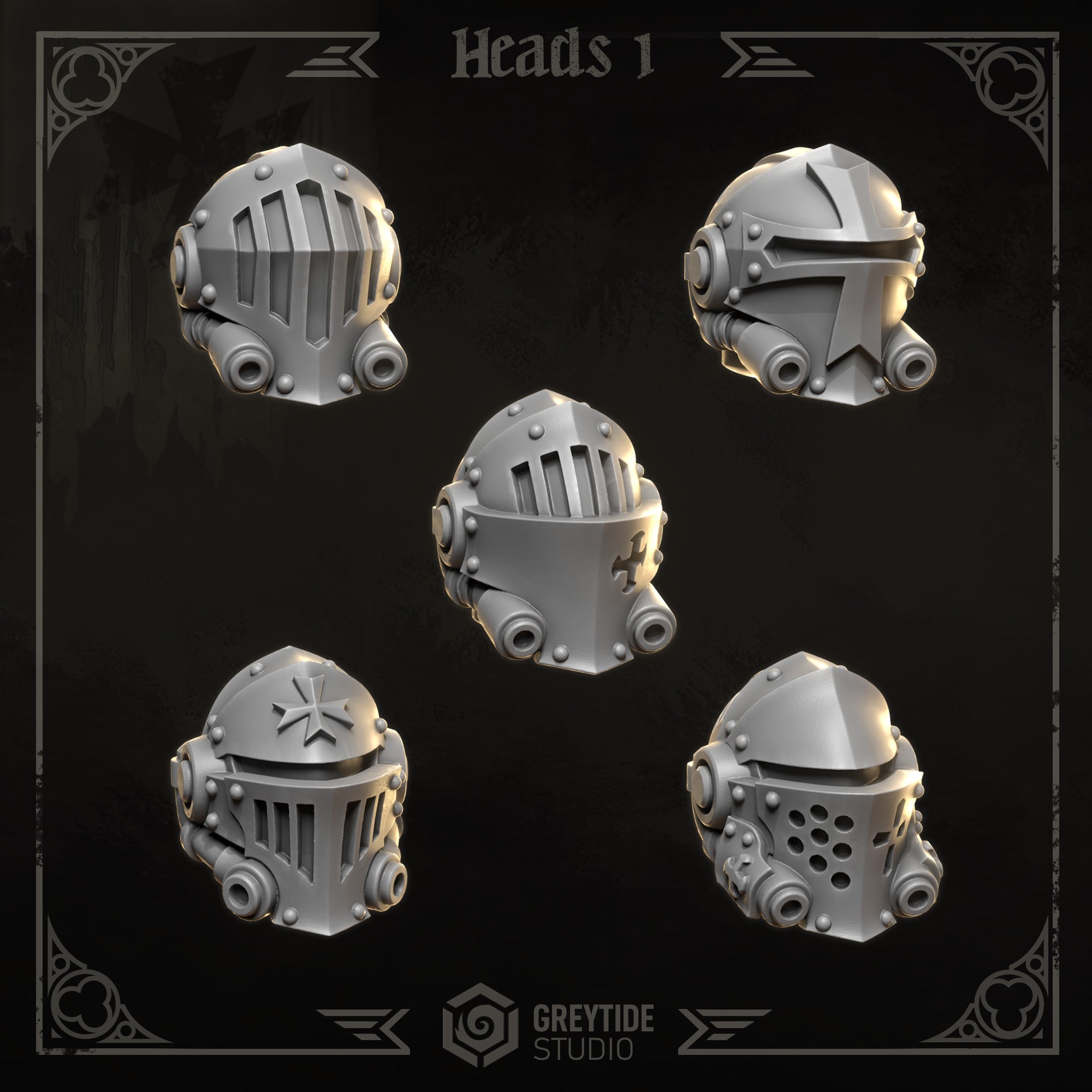 GreyTide Studio - Heads 1 Eternal Crusaders