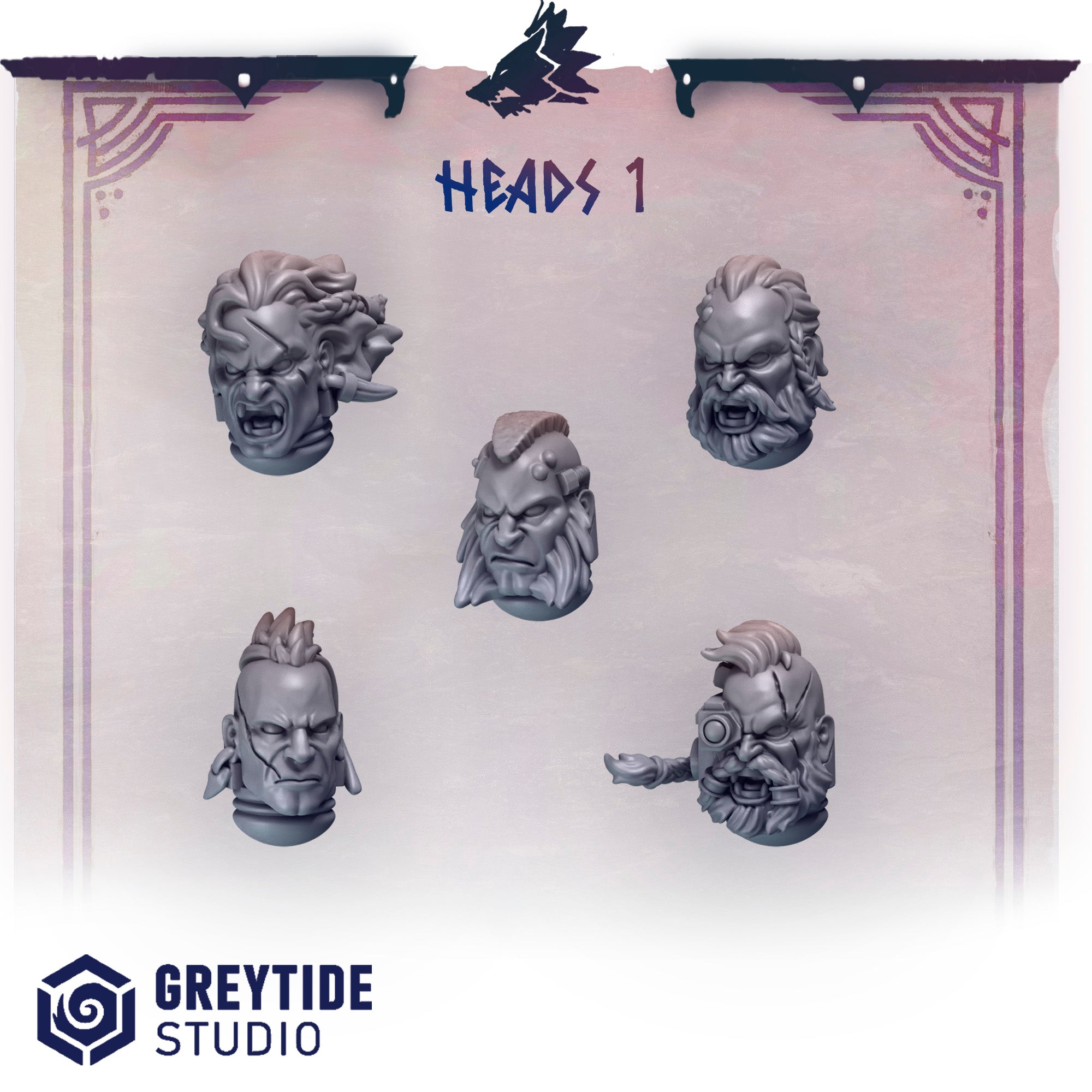 GreyTide Studio - Heads 1 Primal Hounds