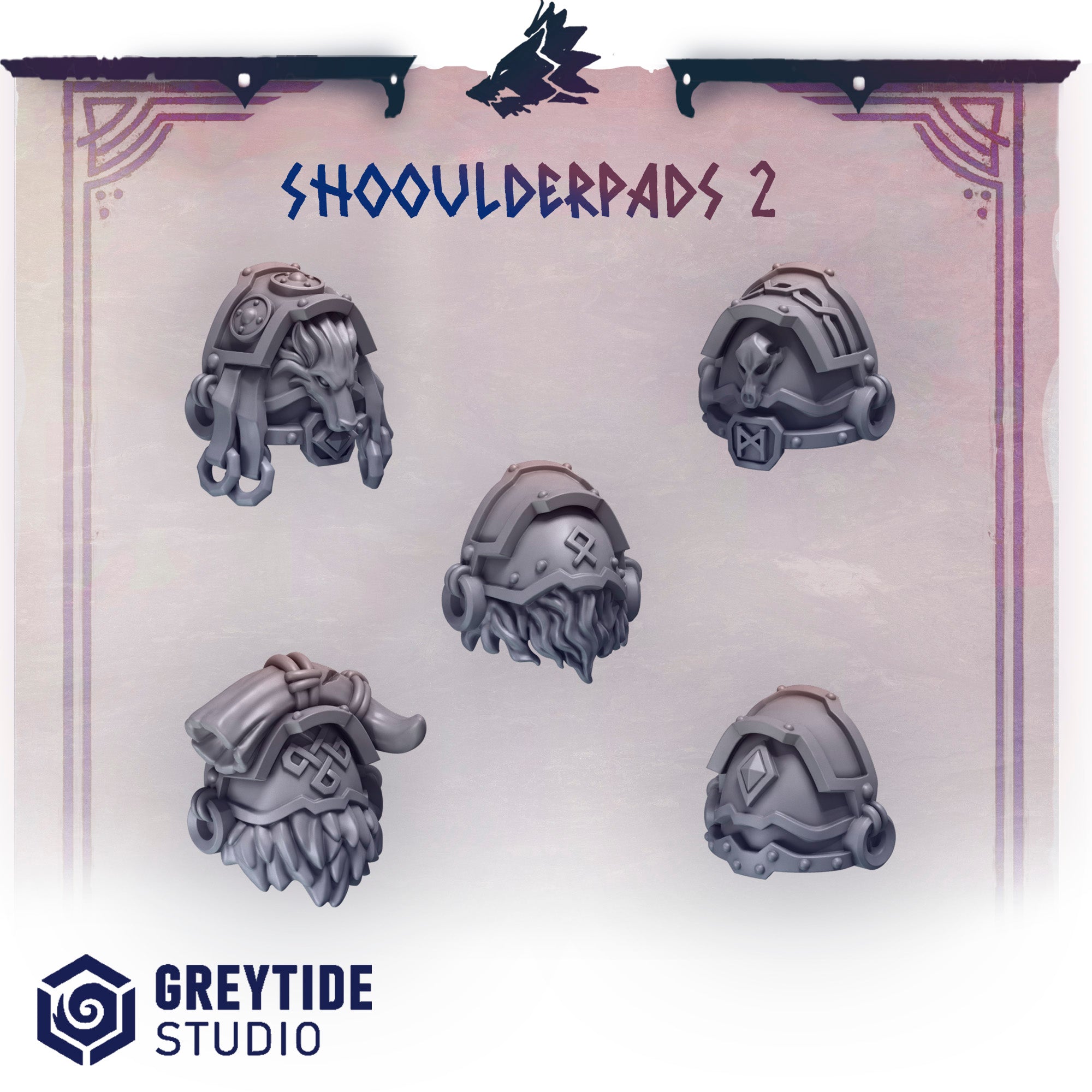 GreyTide Studio - Shoulder Pads 2 Primal Hounds