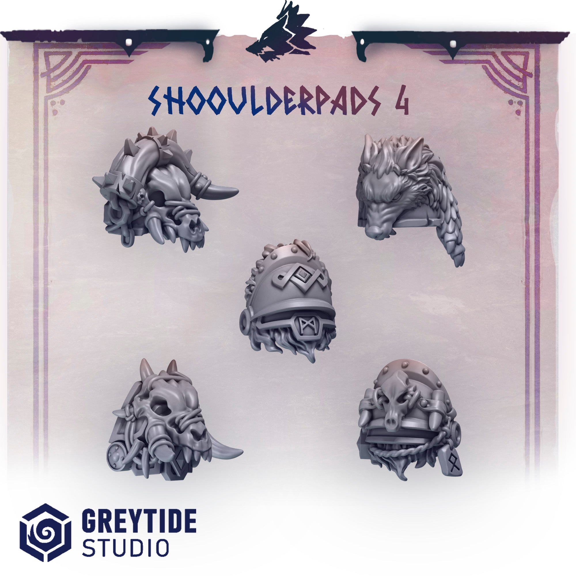 GreyTide Studio - Shoulder Pads 4 Primal Hounds
