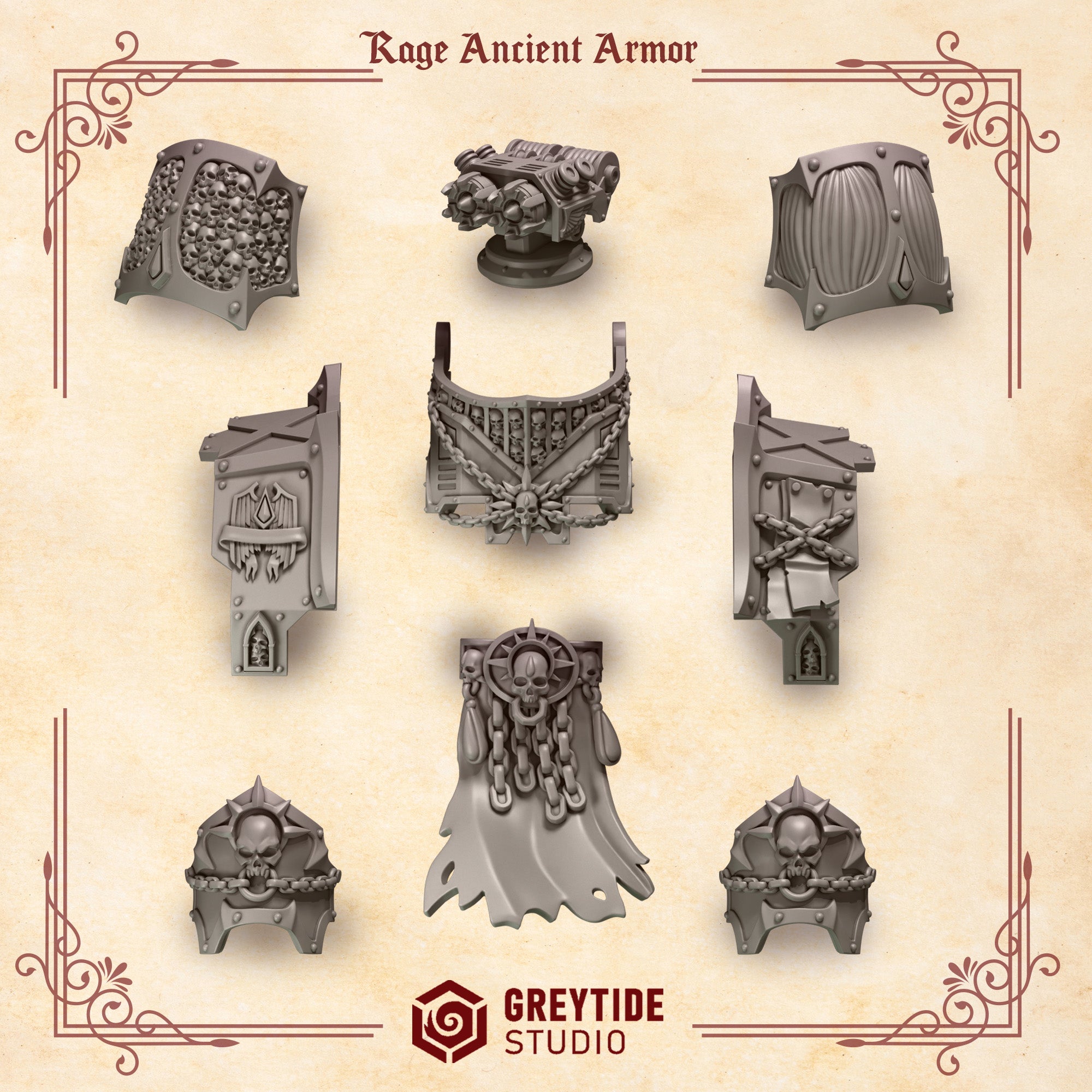 GreyTide Studio - Rage Ancient Armor Crimson Lords
