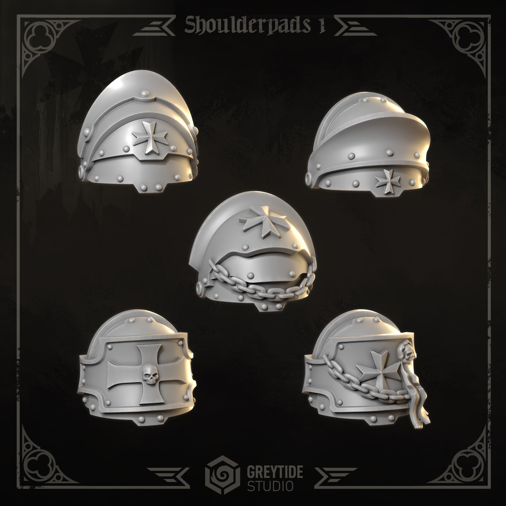 GreyTide Studio - Shoulder Pads 1 Eternal Crusaders