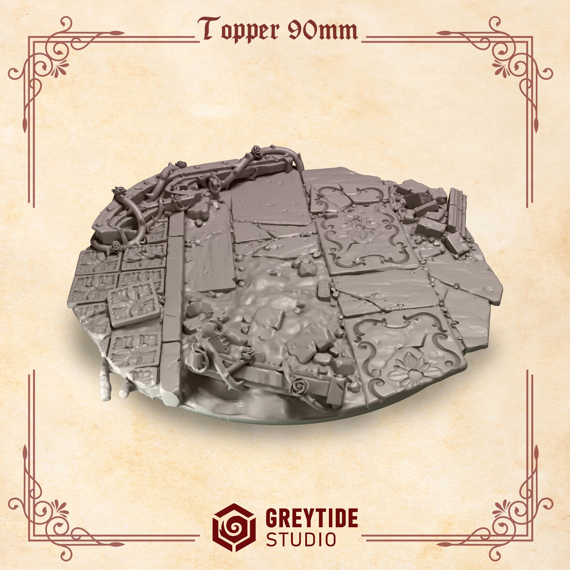 GreyTide Studio - Topper 90mm Crimson Lords