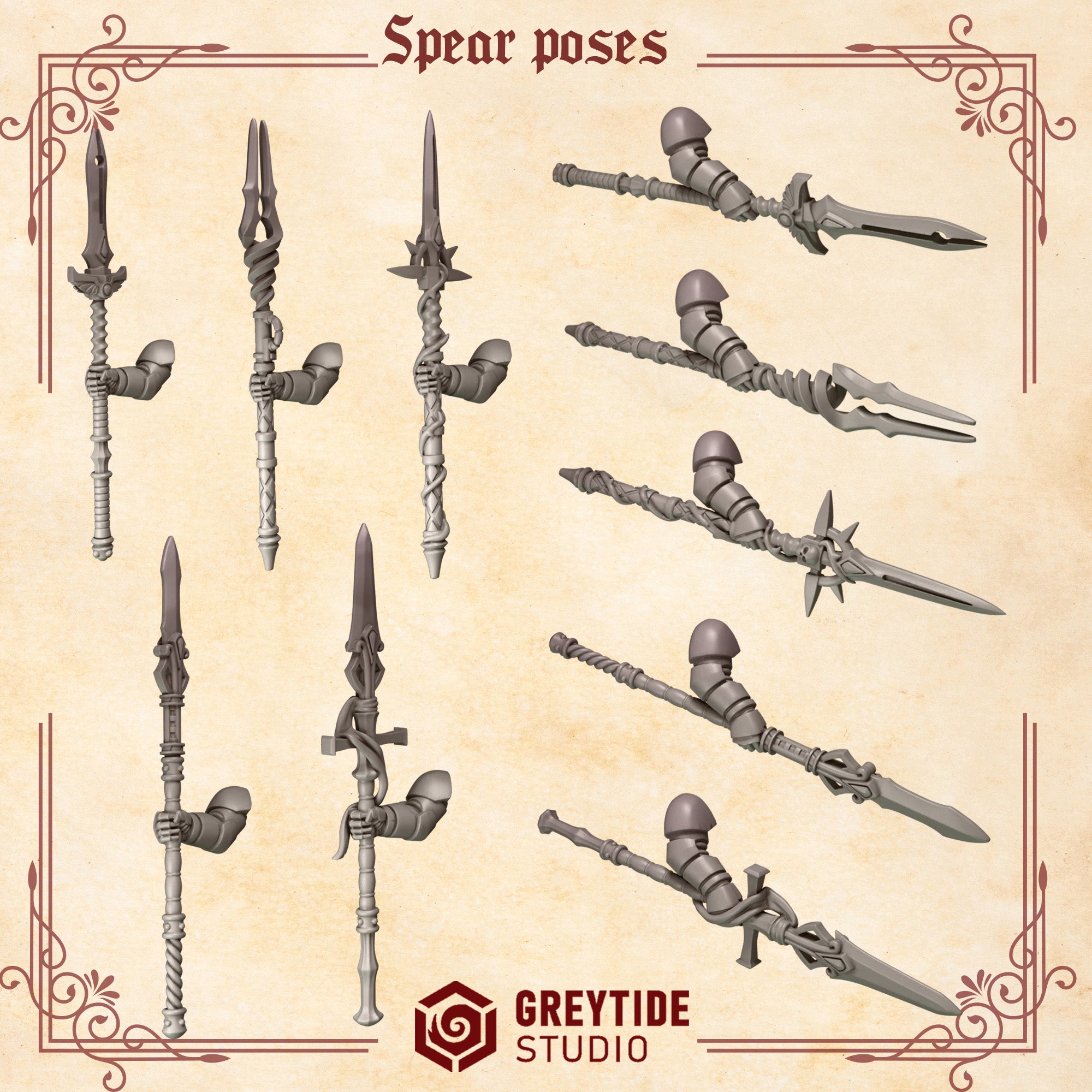 GreyTide Studio - Spears 2 Crimson Lords
